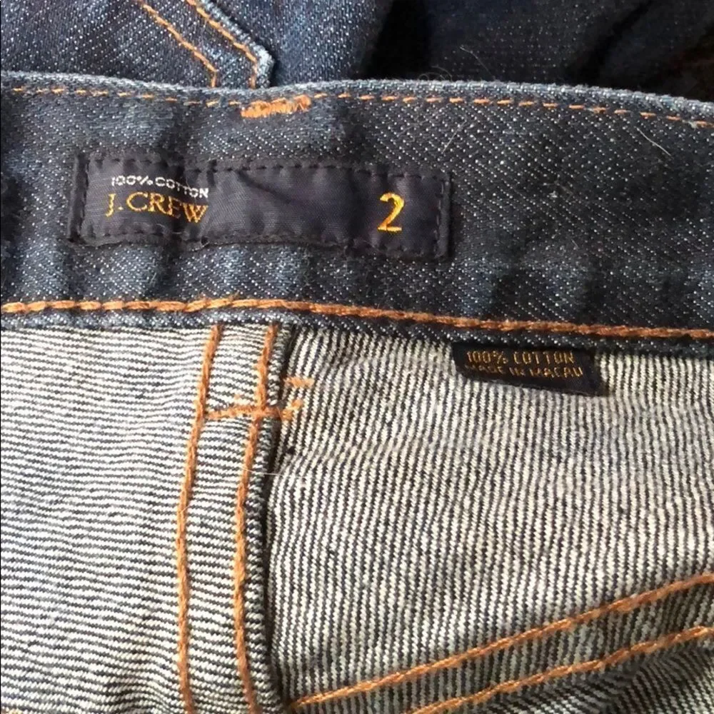 J. Crew Button-Fly Raw Edge Crop‎ Jeans